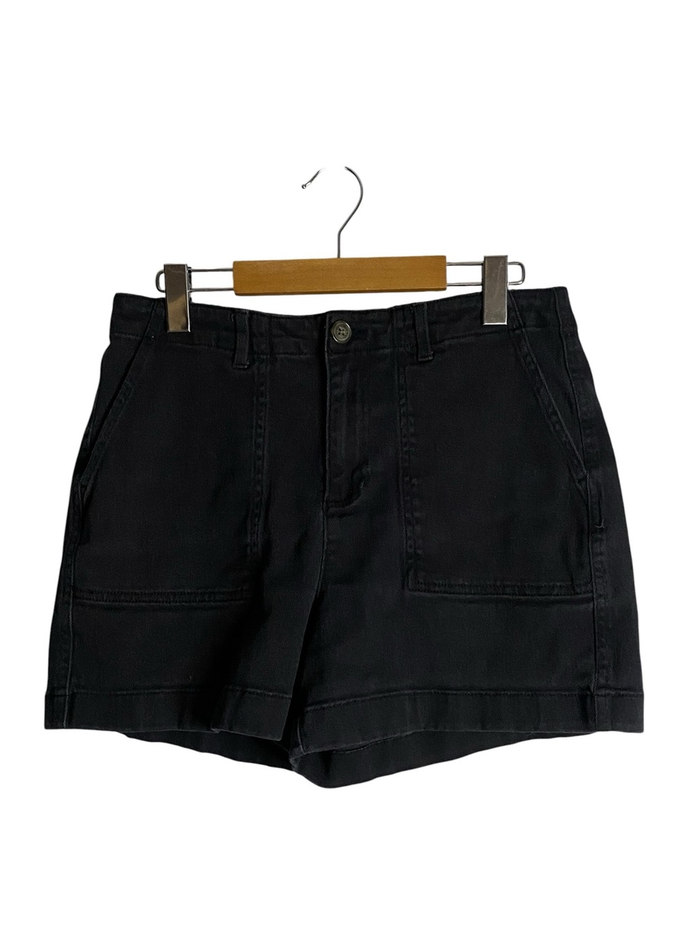 Ricki's Women's Black High-Rise Utility Denim Shorts